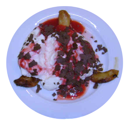 Weincreme Apfeldessert