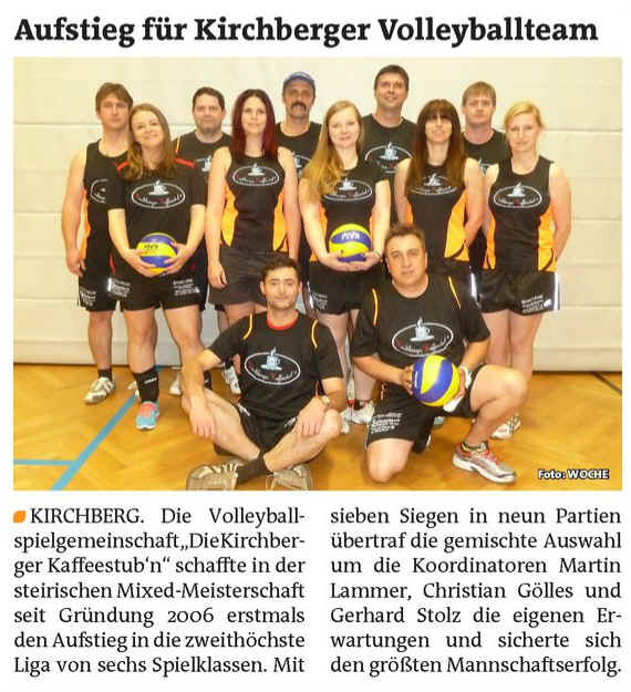 02./03.04.2014 - Kirchberger Kaffeestubn - Zeitungsartikel 02./03.04.2014 - Kirchberger Kaffeestubn - Zeitungsartikel