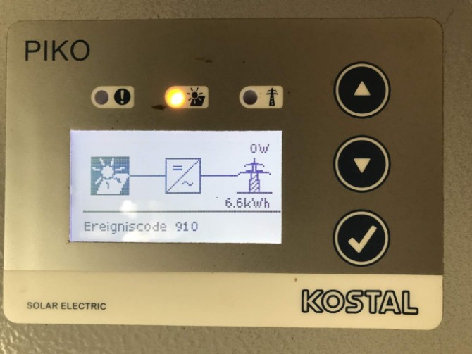 Wechselrichter Kostal Piko 5.5 DCS EreignisCode 910 Fehlermeldung
